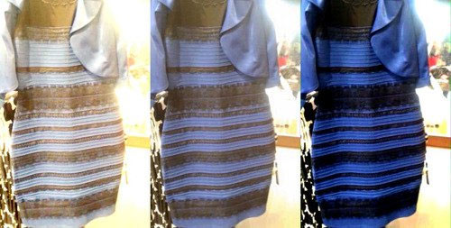 que cor e o vestido what colors are this dress