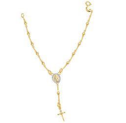 pulseira delicada terco santo rosario semijoia sem niquel sabrina joias brilho folheados 1700208
