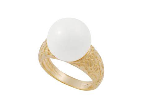 anel estampado perola branca banhado ouro 18k dourado hipoalergico sem niquel nickel free brilho folheados bruna semijoias AB1638