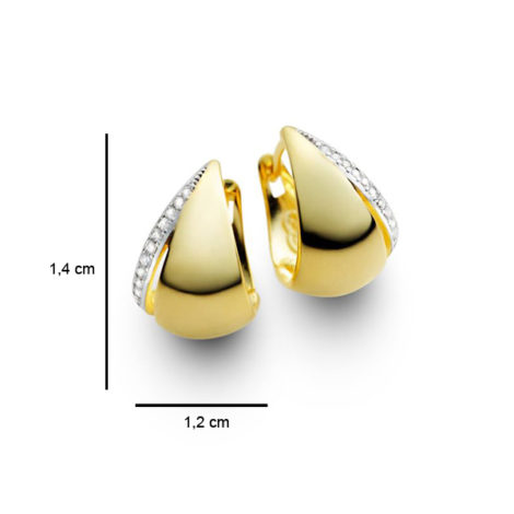brinco argola pequena zirconias folheado banhado ouro 18k dourado semijoia hipoalergica sem niquel sabrina joias brilho folheados 1689163 foto medidas