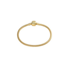 bracelete brilho folheados fecho tradicional para berloques semijoia antialergica banhada ouro dourado sem niquel sabrina joias