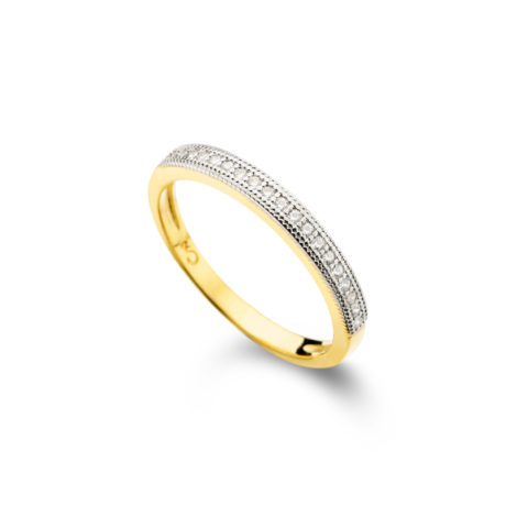 anel fino meia fileira zirconias banhado folheado ouro brilho folheados sabrina joias 1910481