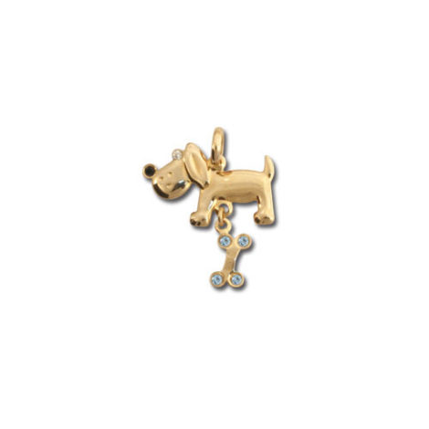 pingente cachorro raca beagle tambem parecido com a raca salsicha basset dachshund joia rommanel brilho folheados 541121