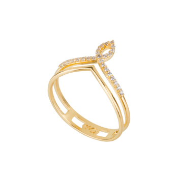 1910620 anel curvas romanticas design super delicado cravejado zirconia branca joia folheada ouro 18k brilho folheados sabrina joias