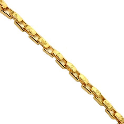 1700056 pulseira masculina elos cartier joia folheada em ouro amarelo 18k sabrina joias brilho folheados