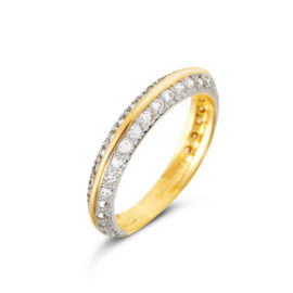1959800 anel fio de ouro fino com bordas cravejadas com zirconias brancas joia folheada ouro dourado sabrina joias brilho folheados