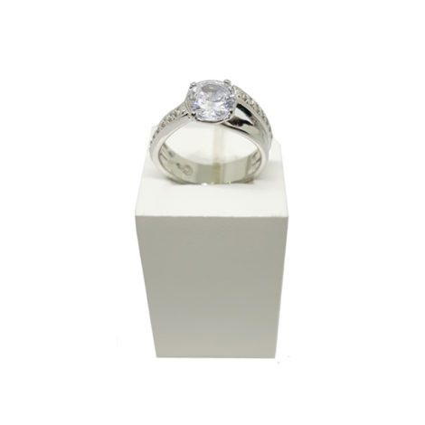 R1910172 anel solitario noivado com caixinha de veludo brilho folheados sabrina joias