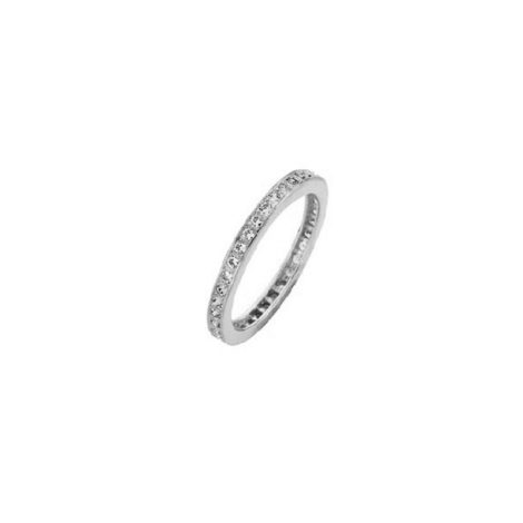 1910043 anel prateado com zirconias brilhantes joia folheada antialergica brilho folheados sabrina joias