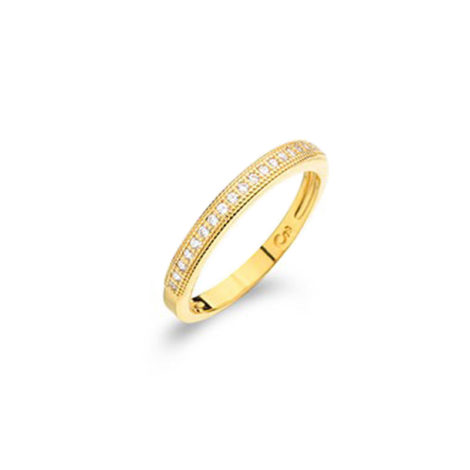 1910469 anel aparador meia alianca com zirconias brilhante branca folhado ouro 18k brilho folheados sabrina joias