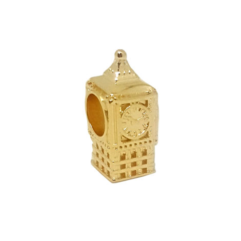 1800329 berloque no formato do relogio big ben de londres folheado ouro dourado 18ksabrina joias brilho folheados
