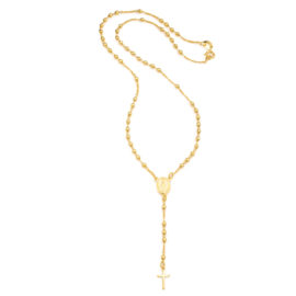 1060000 colar terco santo rosario folheado a ouro cor dourado semijoia marca sabrina joias loja brilho folheados