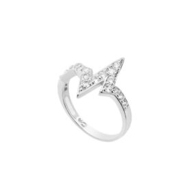R1910897 anel aro fino com design batidas do coracao folheado rodio prata sabrina joias brilho folheados