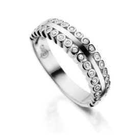 R1910165 anel delicada 34 zirconias bolinhas brilhantes joia folheada rodio branco prata com brilho marca sabrina joias loja brilho folheados