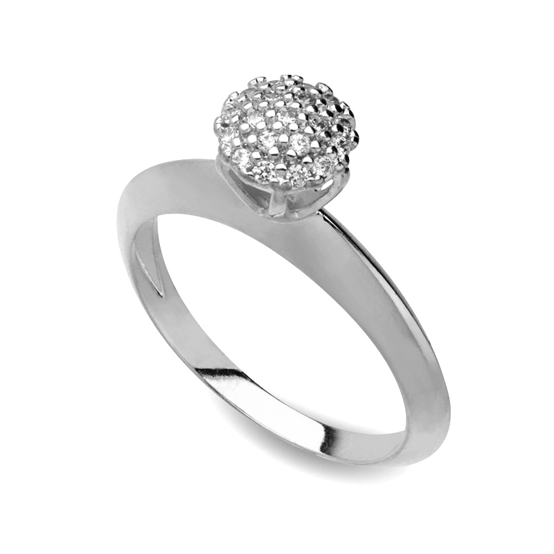 R1910851 anel solitario chuveirinho folheado rodio cor prata polida joia antialergica marca sabrina joias brilho folheados
