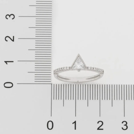 110843 anel solitario cravejado composto por zirconia triangular folheado a rodio marca rommanel loja revendedora brilho folheados 4