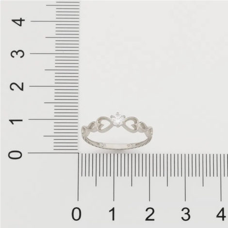 110850 anel solitario com detalhe de coracao e infinito nas laterais marca rommanel loja brilho folheados 2