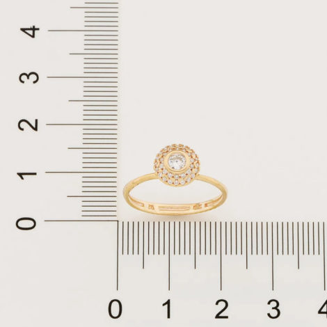 512896 anel solitario cravejado com 34 zirconias brancas brilhantes colecao fe na vida marca rommanel loja revendedora brilho folheados 2