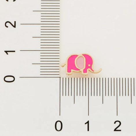 526492 brinco infantil elefante resina rosa colecao cores da vida marca rommanel loja brilho folheados 6