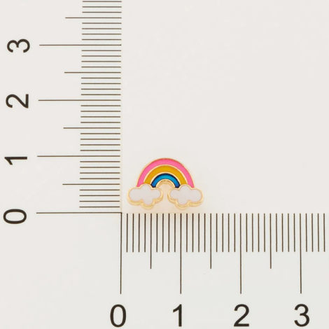 526500 brinco infantil arco iris resina colorida colecao cores da vida marca rommanel loja revendedora brilho folheados 3